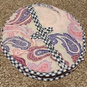 Bread,naan,tortilla bag with zip to serve on table(washable fabric).